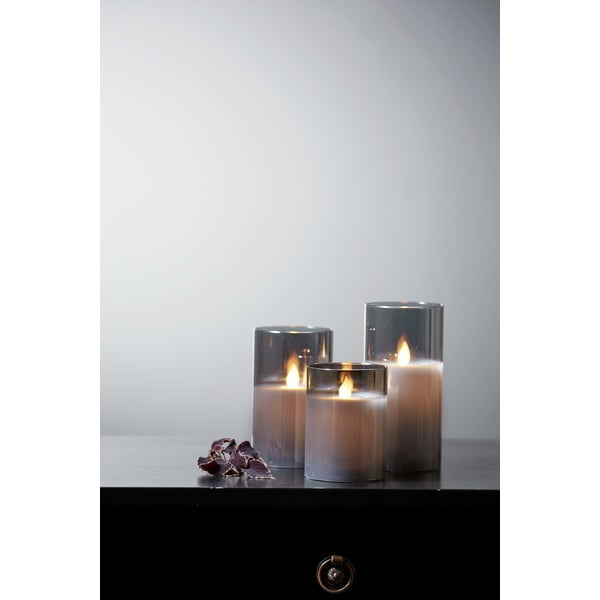 Hall LED vahaküünal klaasist , kõrgus 15 cm M-Twinkle - Star Trading-image-4