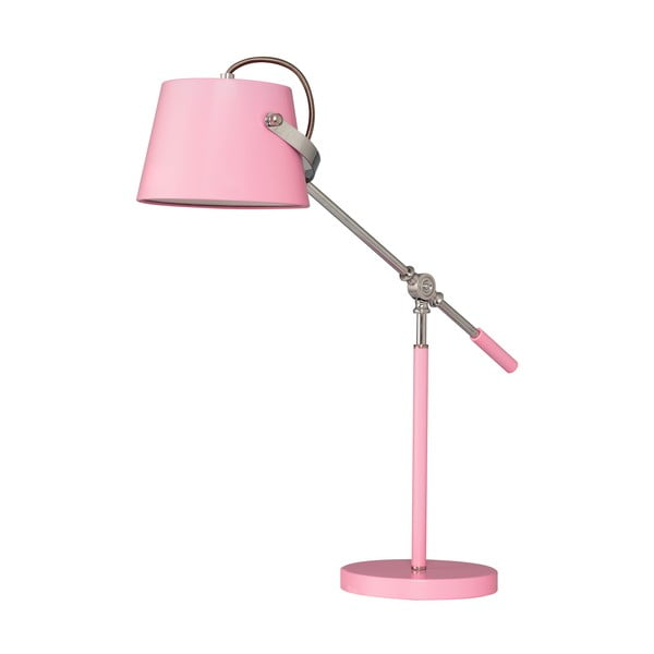 Stolní lampa Xavier, růžová