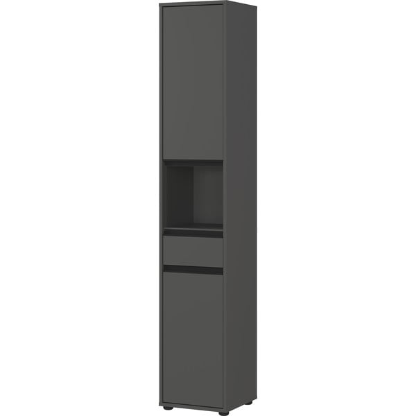 Must kõrge kitsas vannitoakapp 33x181 cm Lemont - Germania-image-2