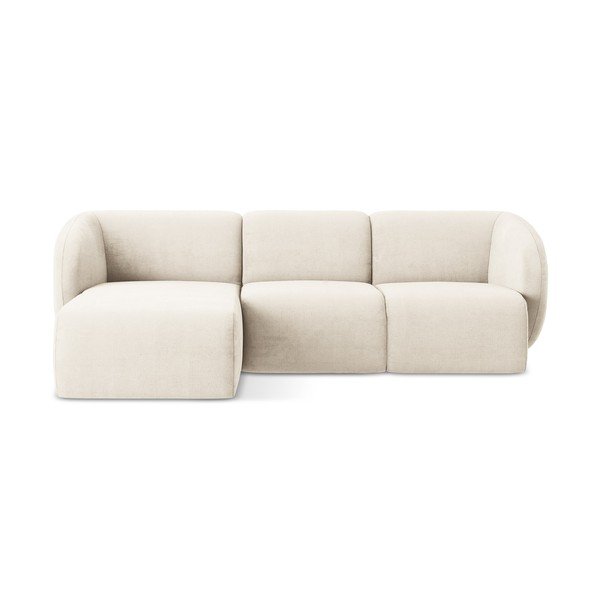 Beež šenill-nurgadiivan (vasak nurk/diivanvoodiga) Lani - Makamii