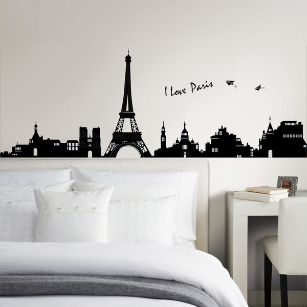 Samolepka na stěnu I Love Paris, 60x90 cm