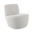 Valge bukleekangast tugitool Ada - Leitmotiv