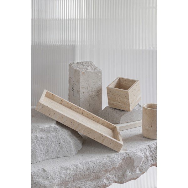 Beež kivist vatipatjade hoidja Travertine - Mette Ditmer Denmark-image-1