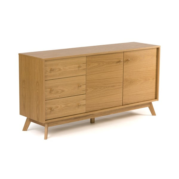 Tammedekooriga madal kummut 149x75 cm Kensal - Woodman-image-1