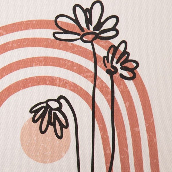 Kreem dekoratiivsed hoiukarbid 2 tk komplektis 30x18x15 cm Flowers - Ixia-image-1