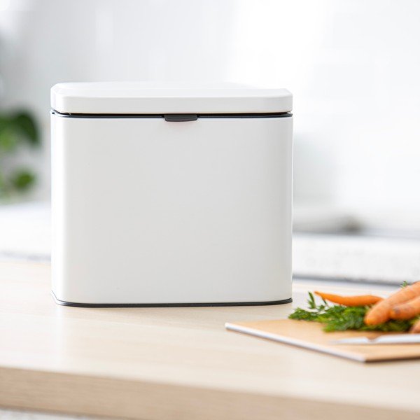 Valge komposteeritav jäätmekonteiner 4 l Essentials - Ladelle-image-3