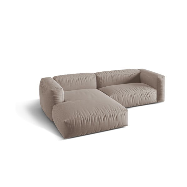 Beež modulaarne nurgadiivan (vasak nurk) Martina - Micadoni Home-image-2