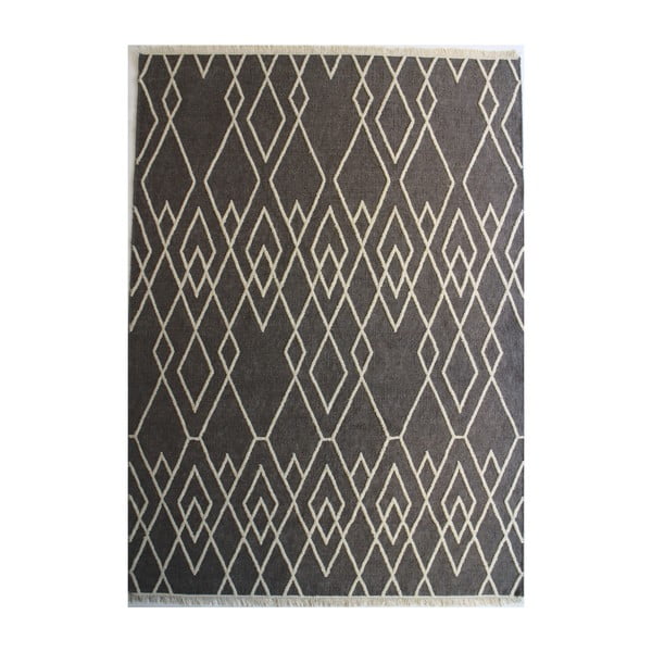 Šedý vlněný koberec Linie Designc Omo, 170  x  200 cm