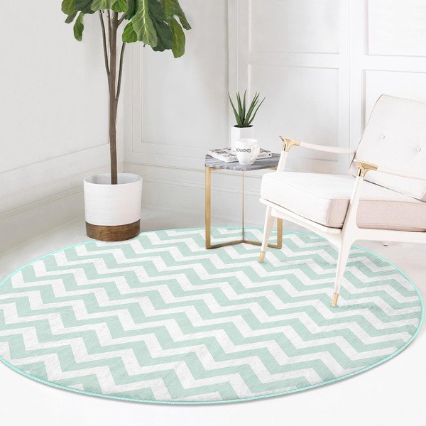Mündivärvi pestav ümmargune vaip, sobitub robottolmuimejaga ø 100 cm Comfort - Mila Home-image-2
