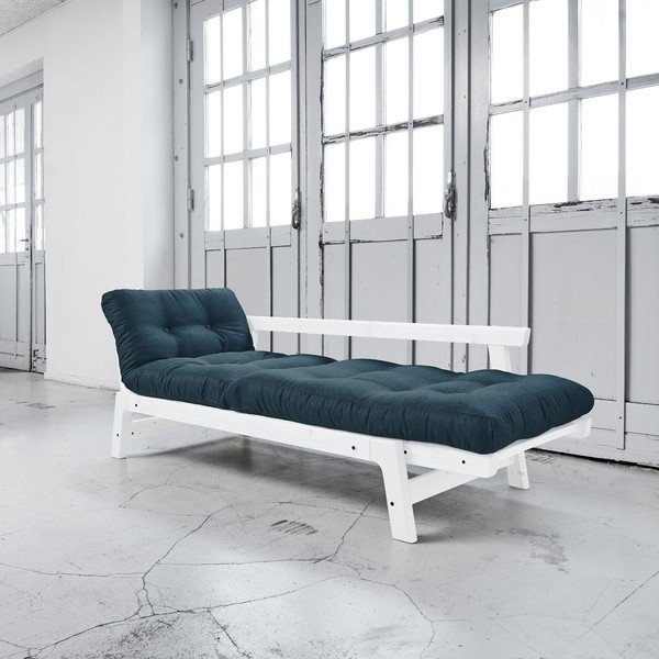 Rozkládací pohovka Karup Step White/Deep Blue-image-2
