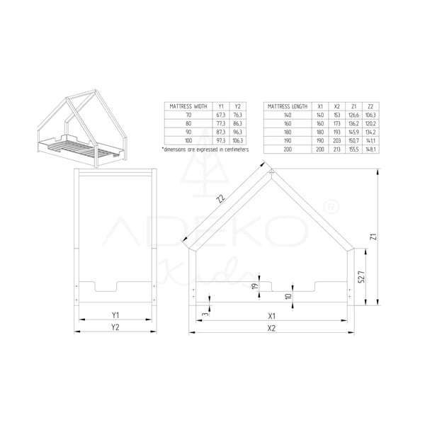 Loca Dork männipuidust lastevoodi, 90 x 200 cm - Adeko-image-2