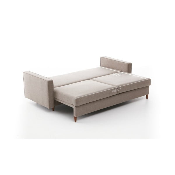 Helepruun diivanvoodi 210 cm Eva – Balcab Home-image-3