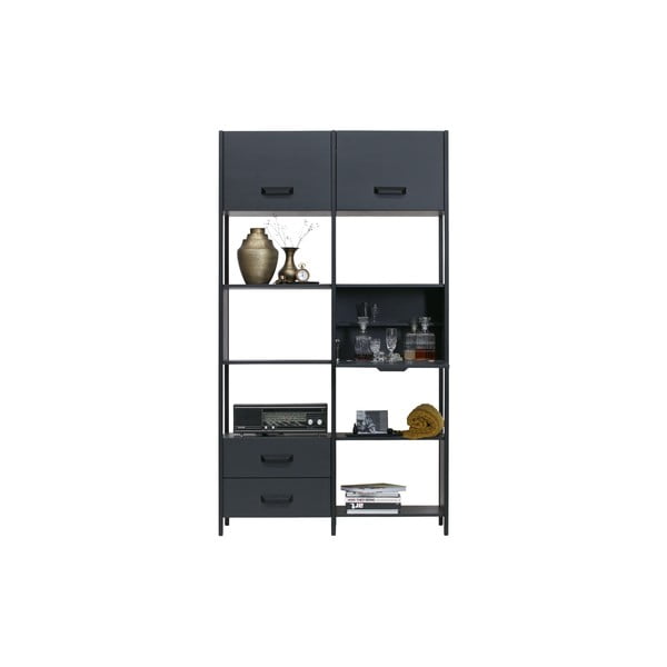 Černá dřevěná police se 4 zásuvkami BePureHome-image-4