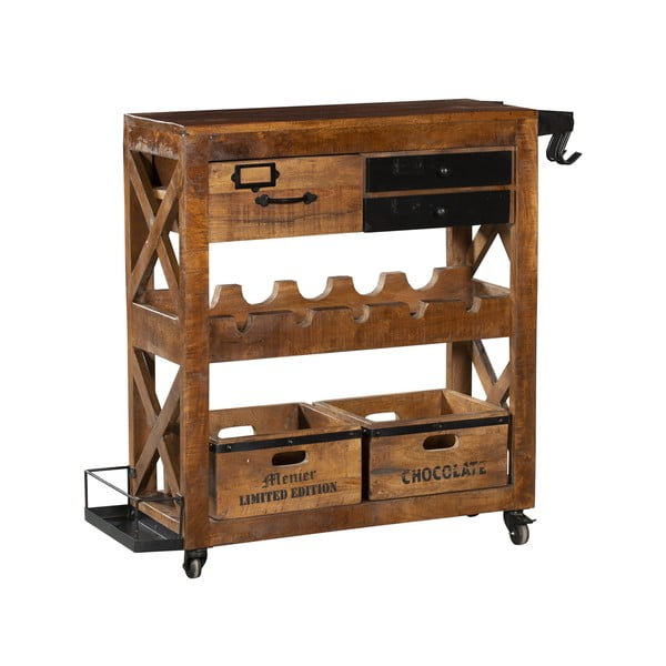 Mangopuidust veinikapp, pudelite arv 5 100x92x30 cm Ravi - Interia Home & Living