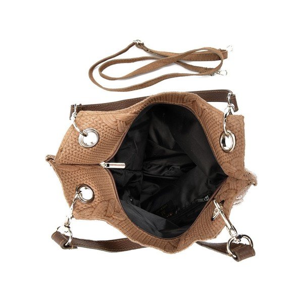 Pruun nahast käekott Mangotti Zanya - Mangotti Bags-image-3