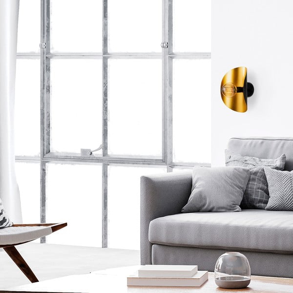 Must-kuldne seinavalgusti Sivani - Opviq lights-image-4