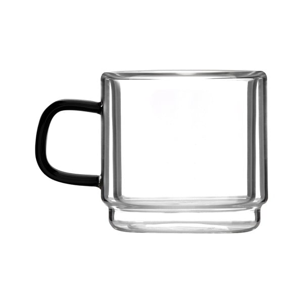 Klaasist espressotassid 2tk komplektis 80 ml Carbon - Vialli Design-image-3