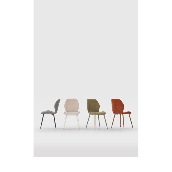 Polsterdatud söögitoolid 4-osalise terrakota värvi komplektis Ansu - Marckeric-image-1