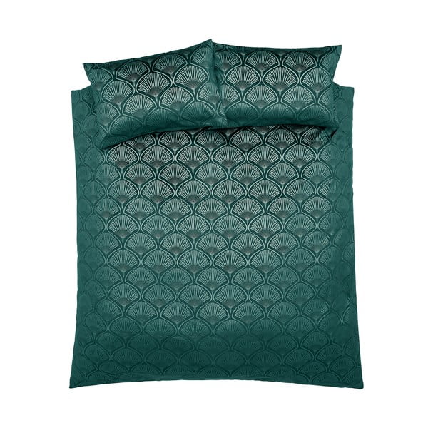 Roheline voodipesu kaheinimesevoodile 200x200 cm Art Deco Pearl - Catherine Lansfield-image-2