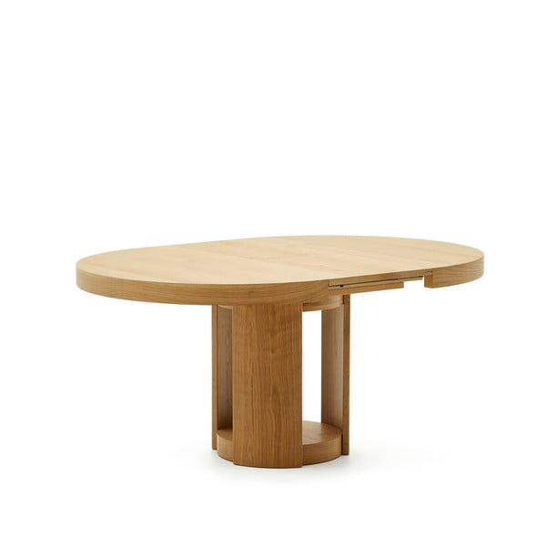 Ümmargune pikendatav söögilaud tammespoonist pealispinnaga, ø 120 cm Artis - Kave Home-image-4