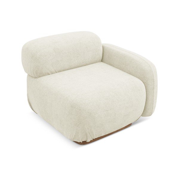 Kreemikas diivanimoodul bukleekangast (paremas nurgas) Ailani - Makamii-image-1