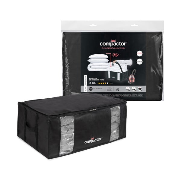 Must vaakumpakendiga hoiukast Black Edition, maht 210 l - Compactor