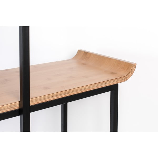 Bambusest riiul must-puiduvärvi 114x148 cm Flodka - Zuiver-image-1