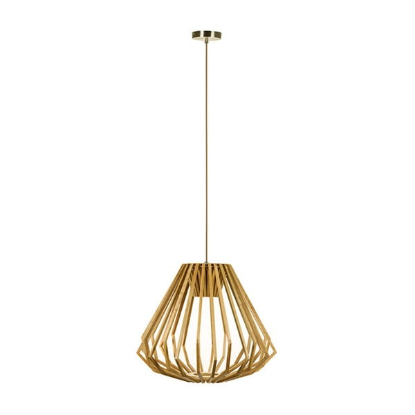Dřevěná stropní lampa Santiago Pons Retro, ⌀ 55 cm