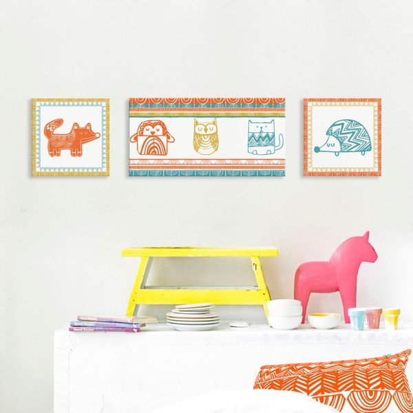 Laste pilt 27x27 cm Hedgehog - Moshi Moshi-image-1
