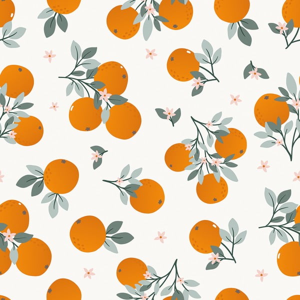 Laste tapeet 10 m x 50 cm Tangerine - Lilipinso