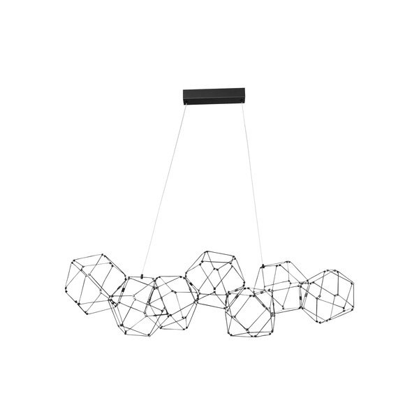 Must alumiiniumist LED-rippvalgusti Nebula - Nova Luce