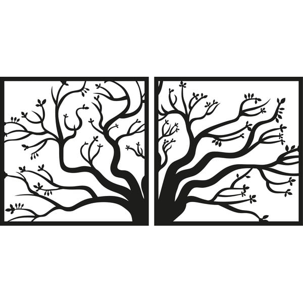 Must seinakaunistus Tree of Life - Wallity