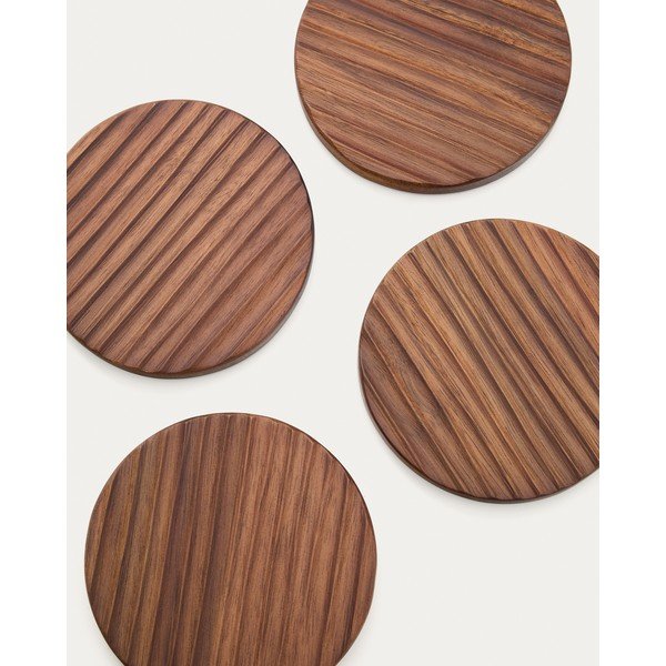 Puidust joogialused 4tk komplektis Rommu - Kave Home-image-4