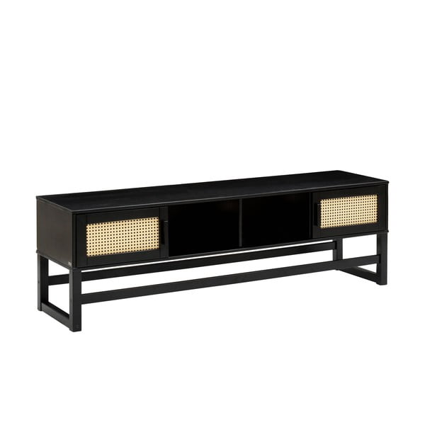 Must telerilaud männipuidust ja rotangist ustega Jolene - Støraa-image-1