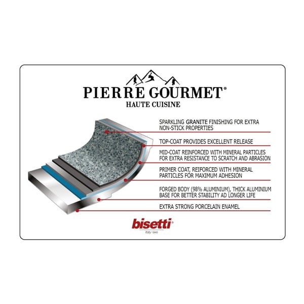 Kaane ja käepidemetega puiduimitatsiooniga pott, ø 24 cm Pierre Gourmet - Bisetti-image-2