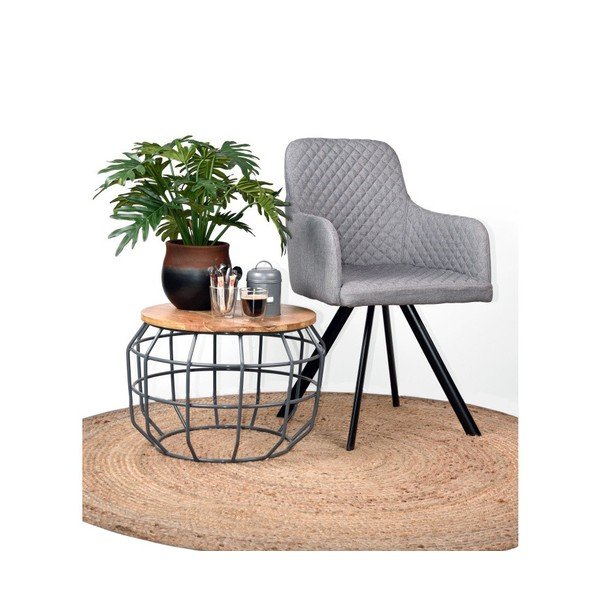 Pruun jutekangas ring vaip ø 180 cm – LABEL51-image-1