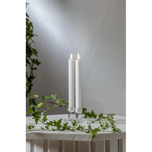 LED-küünlad 2tk komplektis (kõrgus 25 cm) Flamme Stripe - Star Trading-image-3