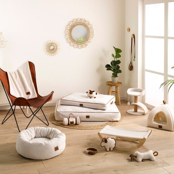 Kreem tekk 70x50 cm Wooly – Love Story-image-1