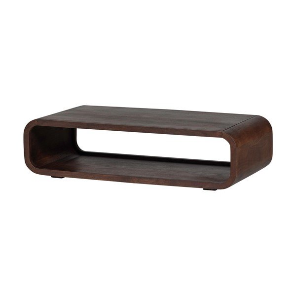 Mangopuidust kohvilaud tumedas naturaalses värvitoonis 60x120 cm Kinu - WOOOD-image-2