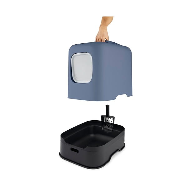 Tumesinine kasside liivakast 40x51 cm Biala - Rotho-image-2