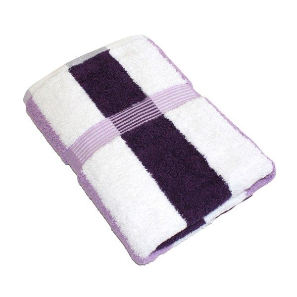 Ručník New York Strips White/Pink/Violet, 70x140 cm-image-2