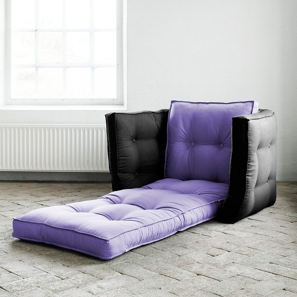 Rozkládací křesílko Karup Dice Violet/Gray-image-1
