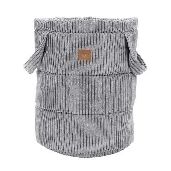 Hall riidest laste mänguasjakorv ø 39x50 cm - Meowbaby