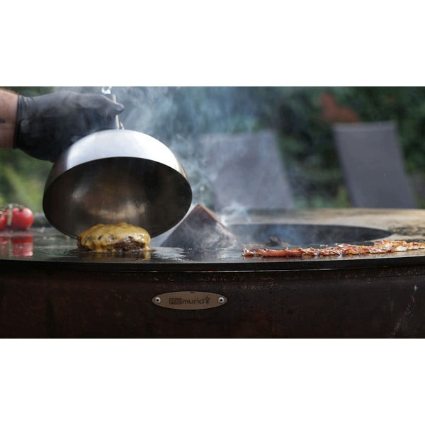 Pruun välitingimustes kasutatav puidust grill , ø 82 cm Nero M - Remundi-image-3