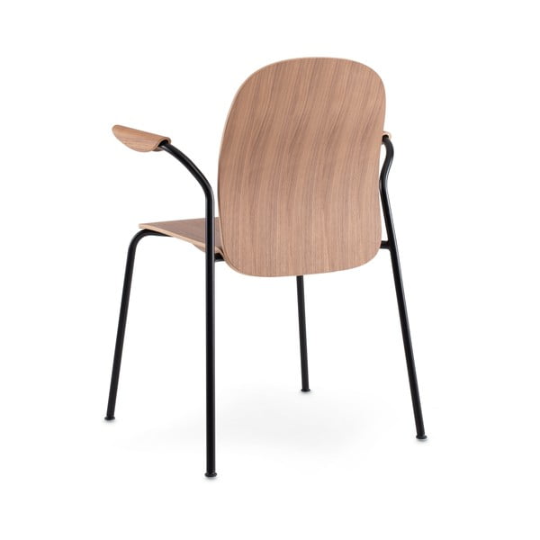 Konjakipruun pähklipuu dekooriga söögitool Book - Gazzda-image-4