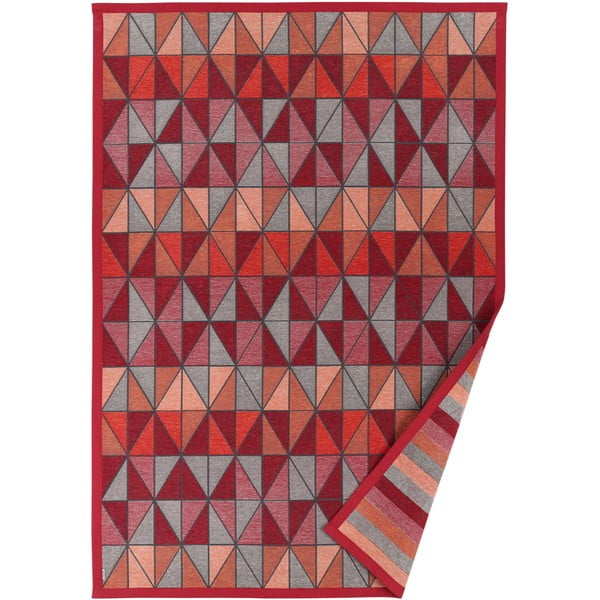 Červený oboustranný koberec Narma Treski Red, 100 x 160 cm