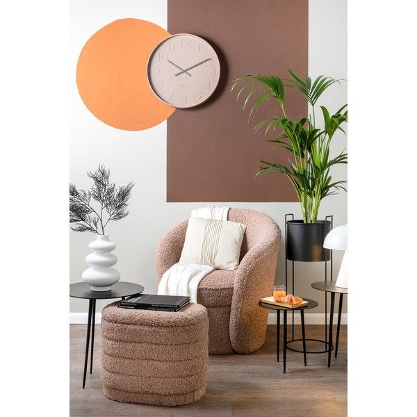 Pruun ovaalne puff koos hoiuga Cuddly - Leitmotiv-image-1