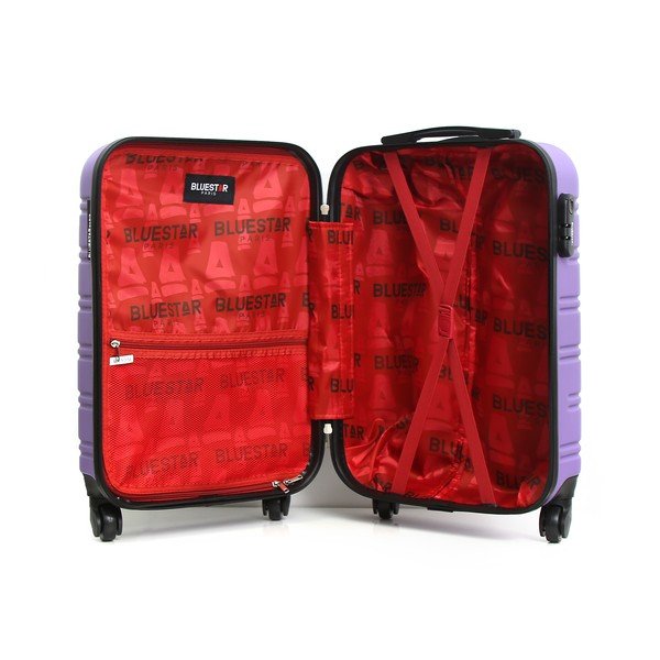 Fialový cestovní kufr na kolečkách BlueStar Bilbao, 35 l-image-4