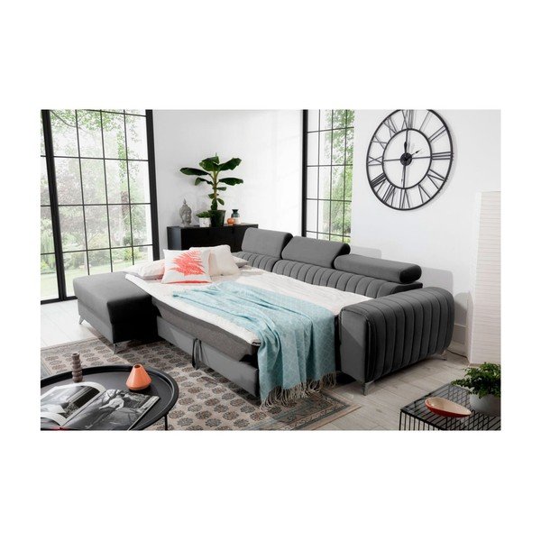 Tumehall sametist lahtikäiv/sahtliga nurgadiivan (vasak nurk/lamamisosaga) Grayson – ELTAP-image-4