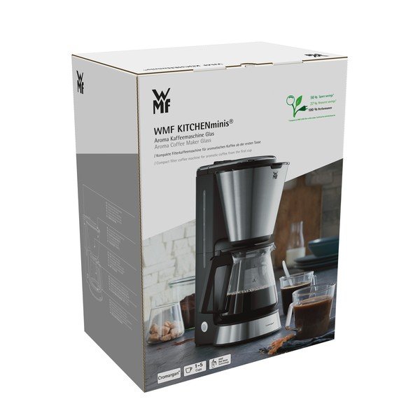 Roostevabast terasest tilkkahvimasin klaaskannuga , 7,5 dl KITCHENminis - WMF-image-1
